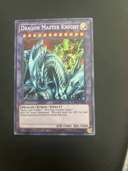 Yu-Gi-Oh! TCG Dragon Master Knight LCKC-EN065 1st Edition Secret Rare Card - Image 1