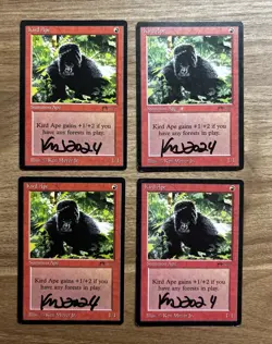 4X KIRD APE SIGNED MEYER JR ARABIAN NIGHTS mtg Magiccthe Gathering - Image 1