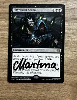 PHYREXIAN ARENA SIGNED MARTINA FACKOVA MTG magic The Gathering - Image 1