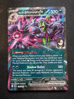 Marnie's Grimmsnarl EX Holo Double Rare Card 136/182 Sv10: Destined Rivals - Image 1