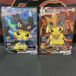 Pikachu MCharizard X + Y Charizard Cute Cosplay Doujin ACG HOLO Card NM - Image 1