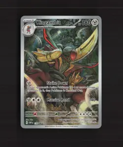 Kingambit SVP130 Scarlet & Violet Full Art Black Star Promo Holo Pokemon Card NM - Image 1