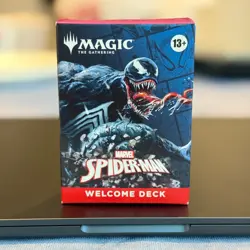 Sdcc 2025 Magic The Gathering MTG Marvel Spider-Man Venom Black Welcome Deck MTG - Image 1