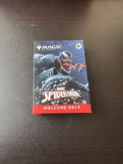 Sdcc 2025 Magic The Gathering MTG Marvel Spider-Man Venom Black Welcome Deck MTG - Image 1