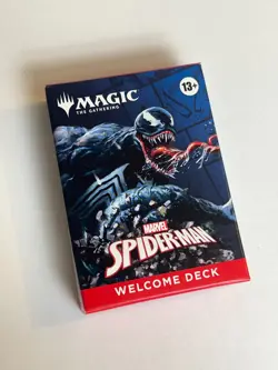 Sdcc 2025 Magic The Gathering MTG Marvel Spider-Man Venom Black Welcome Deck MTG - Image 1