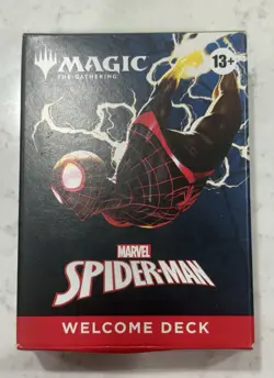 Sdcc 2025 Magic The Gathering MTG Marvel Spider-Man Venom Black Welcome Deck MTG - Image 1