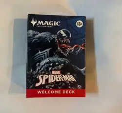 Sdcc 2025 Magic The Gathering MTG Marvel Spider-Man Venom Black Welcome Deck MTG - Image 1