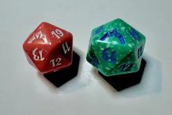 MTG Gatecrash (X2) • Magic the Gathering • RED + GREEN D20 Spindown Dice - Image 2
