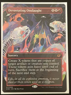 Devastating Onslaught - EXTENDED ART EOE NM MTG NM English - Image 1
