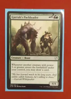 Garruk's Packleader #168 (NM) Commander 2019 C19 Magic MTG - Image 1