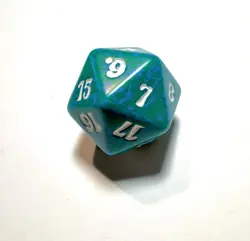 MTG • 2013 * M13 * Core Set • Magic the Gathering BLUE GREEN • D20 Spindown Die - Image 4