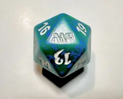 MTG • 2013 * M13 * Core Set • Magic the Gathering BLUE GREEN • D20 Spindown Die - Image 5