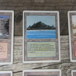 SET OF 10 Magic The Gathering MTG Revised 3rd Ed ALL DUAL LANDS MP Good Ungraded - Image 5