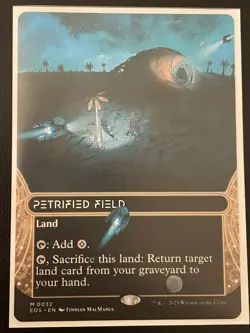 Petrified Field (0032) *BORDERLESS* Magic MtG NM English - Image 1