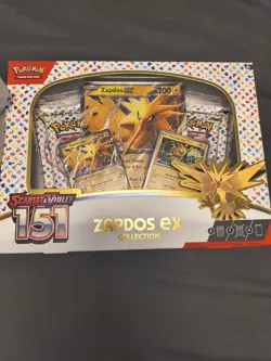 Pokemon 151 Box Zapdos EX Collection Box Scarlet & Violet TCG Sealed - Image 1