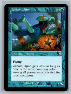 Magic The Gathering Invasion Zanam Djinn #90/350 MTG TCG CCG - Image 1