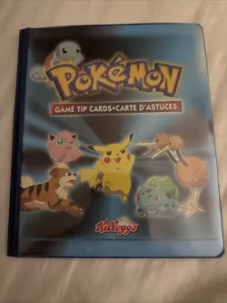 Complete Set Pokemon 1999 Kellogg’s Game Tip Playing Cards In Official Binder - Image 1