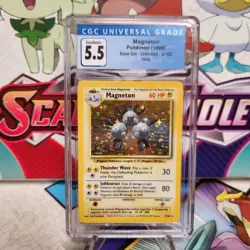 CGC 5.5 Magneton 9/102 Holo Rare - Base Set - Pokemon TCG - SHIPS FAST - Image 1