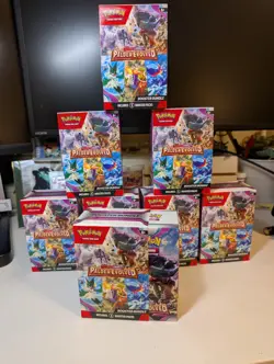 *EMPTY* Set Of 8 Pokemon Scarlet & Violet Paldea Evolved Booster Bundles Boxes - Image 1