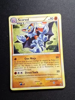 Scorvol 4/90 Holo HGSS Indomptable Carte Pokemon FR - Image 1