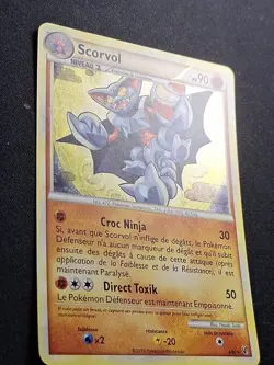 Scorvol 4/90 Holo HGSS Indomptable Carte Pokemon FR - Image 2