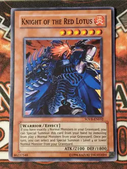 Yugioh Knight of the Red Lotus SOVR-EN032 Super Rare VLP - Image 1