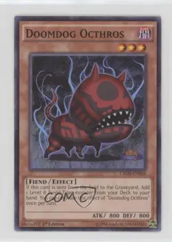 Doomdog Octhros 1st Ed. YuGiOh Crossed Souls Base Set #CROS-EN036 0yj1 - Image 1