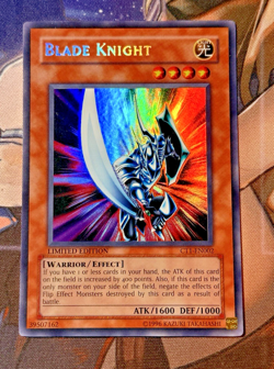 Yugioh Blade Knight CT1-EN002 NM Super Rare Misprint Error Limited - Image 1
