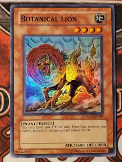 Yugioh Botanical Lion CSOC-EN099 Super Rare NM - Image 1