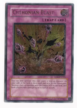 Yugioh Chthonian Blast EEN-EN050 Ultimate Rare NM - Image 1
