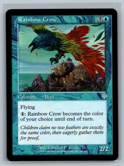 Magic The Gathering Invasion Rainbow Crow #69/350 MTG TCG CCG - Image 1