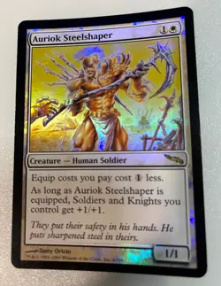 MTG Foil 1X Auriok Steelshaper X1 Mirrodin Magic - LP - Image 1