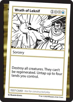 Wrath of Leknif x1 1x Mystery Booster 2 Playtest Card NM MTG - Image 1