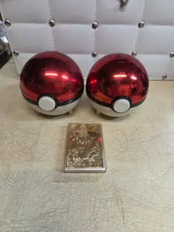 23K Gold Plated CHARIZARD Trading Card 1999 Burger King Pokemon Ball - Image 1