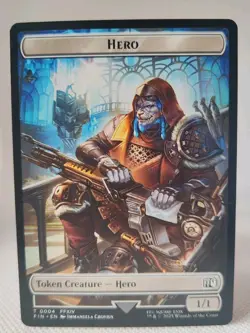 MTG Final Fantasy #4/23 Hero/Treasure Double Sided Token - Image 1