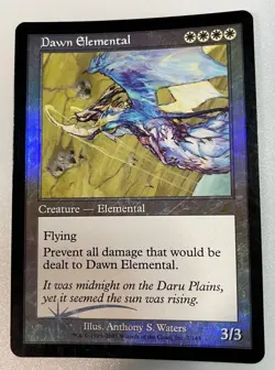 MTG Foil 1X Dawn Elemental X1 Scourge Magic - LP/MP - Image 1