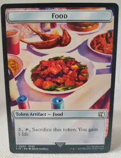 Hero (T0004) Food (T0022) Double-Sided Token Final Fantasy Regular MTG - Image 2