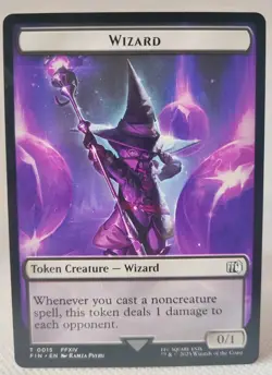 Hero (T0004) Wizard (T0015) Double-Sided Token Final Fantasy Regular MTG - Image 2