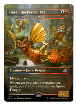 MTG Dorat, the Perfect Pet - Sprite Dragon Ikoria: Lair of Behemoths Regular NM - Image 1