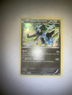 Pokemon Boundaries Crossed Set Black Kyurem Holo Rare Card 100/149 NM - Image 1