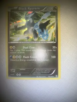 Pokemon Boundaries Crossed Set Black Kyurem Holo Rare Card 100/149 NM - Image 4