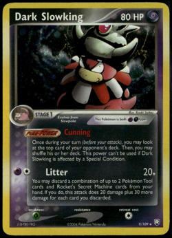 Dark Slowking Holo 9/109 ex Team Rocket Returns 2004 NM Pokemon Card - Image 1