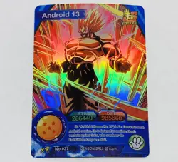 Android 13 - Dragon Ball Super Trading Card XR No. 027 Rainbow Holo Foil Tc5 - Image 1