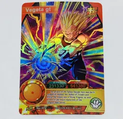 Vegeta GT - Dragon Ball Super Trading Card XR No. 022 Rainbow Holo Foil Tc5 - Image 1