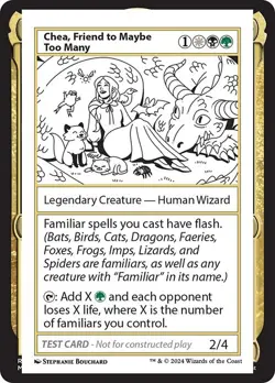 Chea, Friend to Maybe too Many x1 1x Mystery Booster 2 Playtest Card NM MTG - Image 1