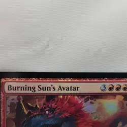 2x MTG FOIL Burning Sun's Avatar Buy Box Promo NM Near Mint Magic the Gathering - Image 5
