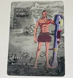 Wiper - One Piece Trading Card Skypiea R 055 OP KDAI01 Rare Tc3 - Image 2