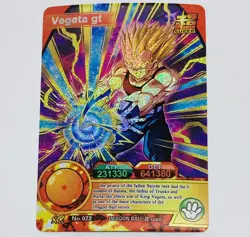 Vegeta GT - Dragon Ball Super Trading Card XR No. 022 Holo Foil Prism Tc5 - Image 1