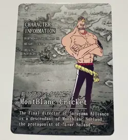 Montblanc Cricket- One Piece Trading Card Skypiea R 052 OP KDAI01 Rare Tc3 - Image 2