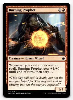 Magic the Gathering MTG Burning Prophet (117) War of the Spark NM - Image 1